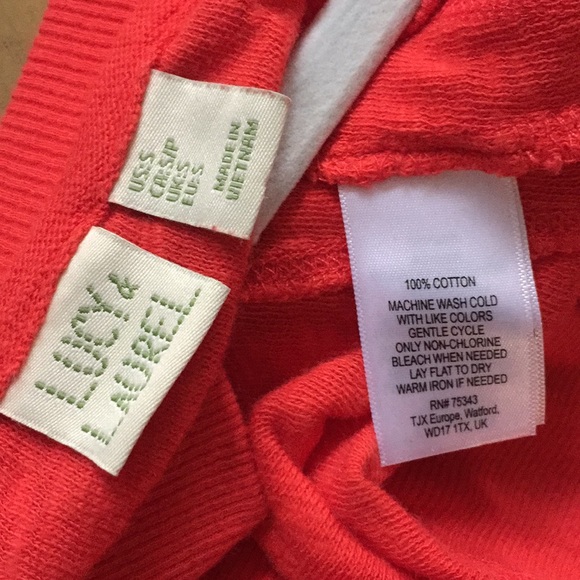 LUCY & LAUREL STRETCH RED BOHO OVERSIZED TOP S - Picture 11 of 11